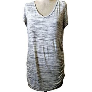 Gray Short Sleeve Maternity Top Size Medium